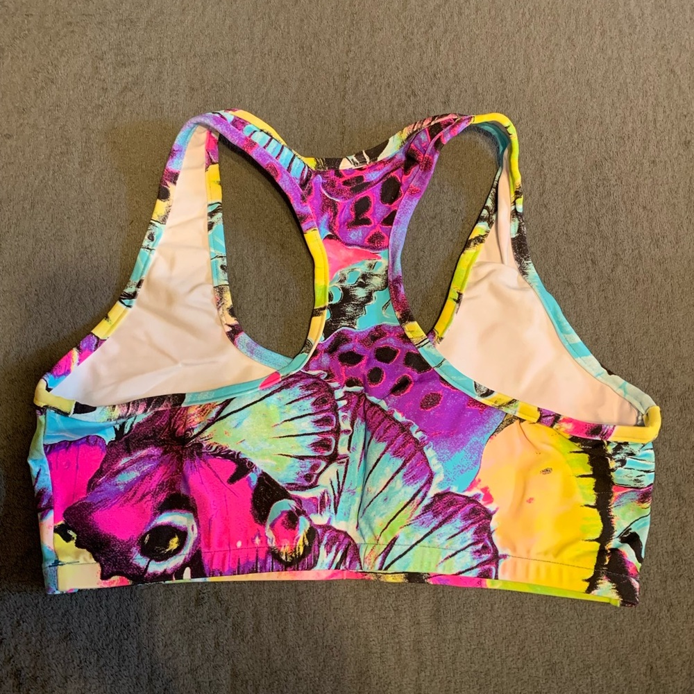 Colorful Butterfly Print Rave Two-Piece Set - Picture 8 of 10
